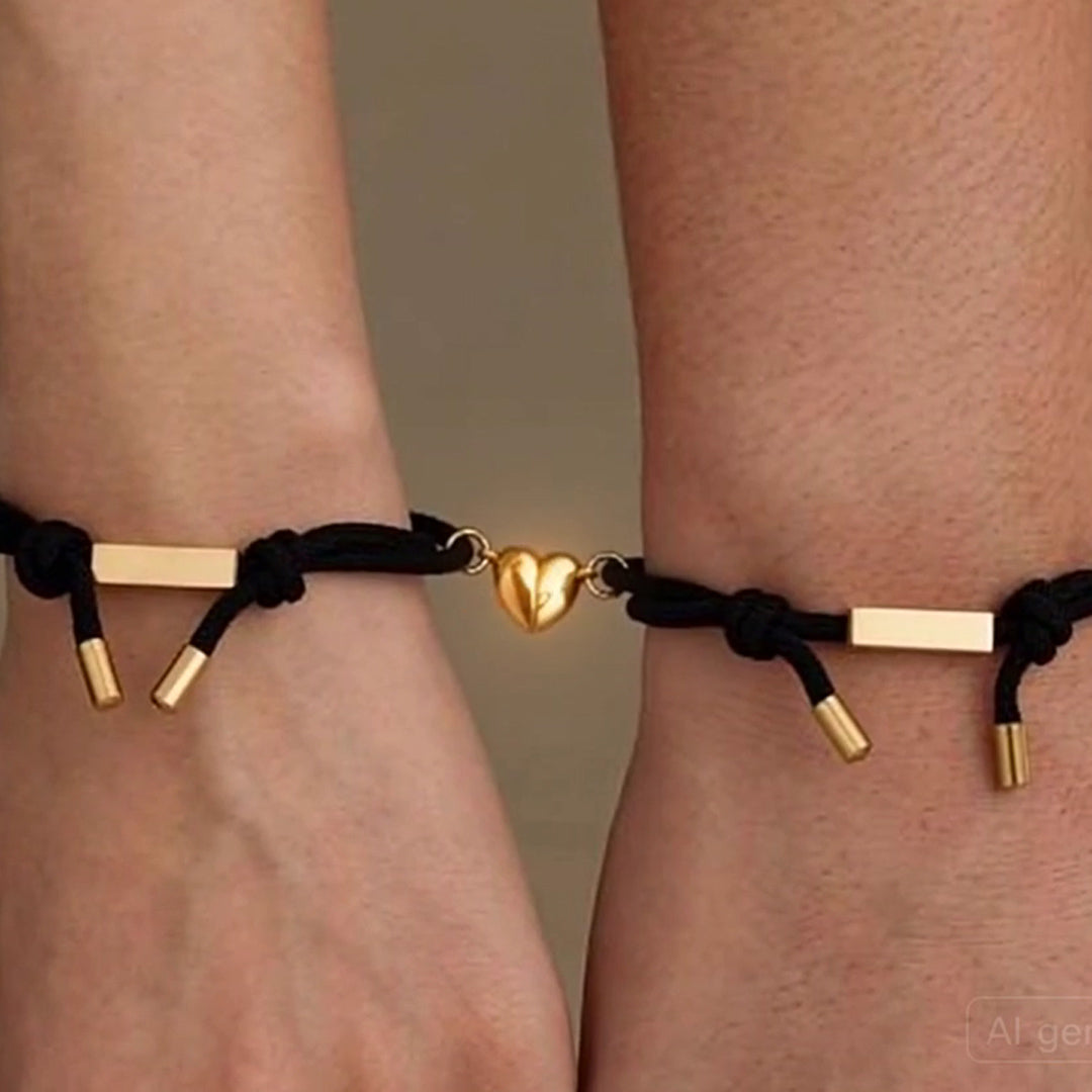 OROR Bond Heart Cord Bracelet Set