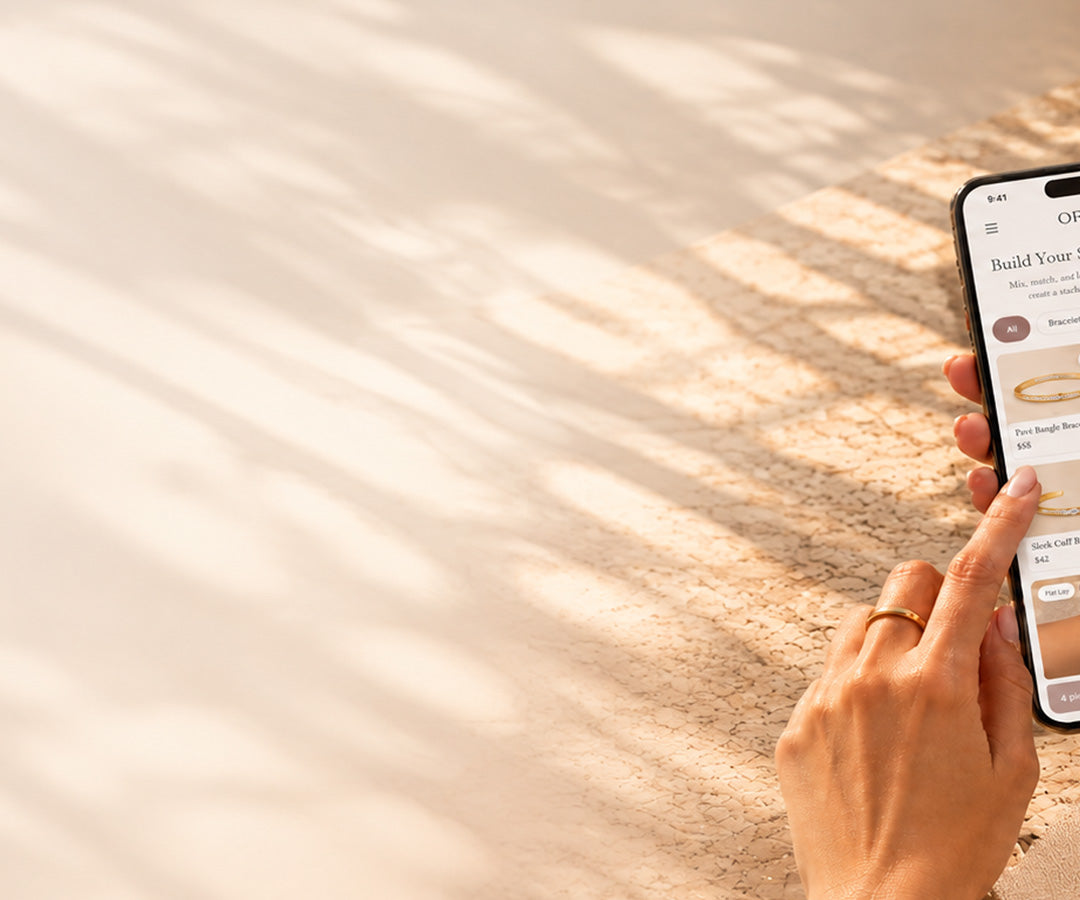 OROR Create Your Signature bracelet preview on phone