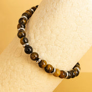 Tiger Eye Polished Stone Bracelet