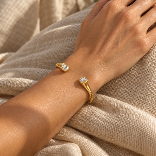Lucia Crystal Cuff
